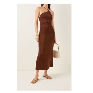Significant Other - Bella Asymmetric Knit Jersey Midi Dress